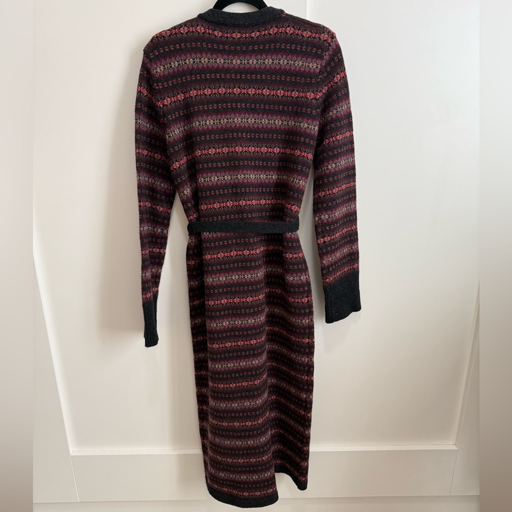 Lauren Ralph Lauren Wool Cardigan Sweater Car Coat Vintage Y2K Fair Isle Country - Picture 5 of 15